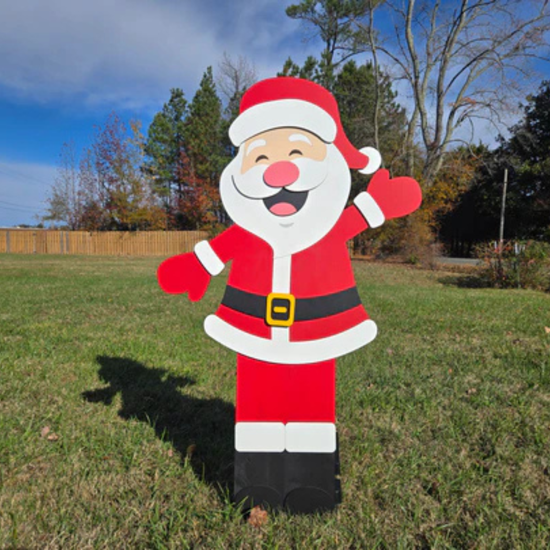Large Santa Vertical Porch Sign
