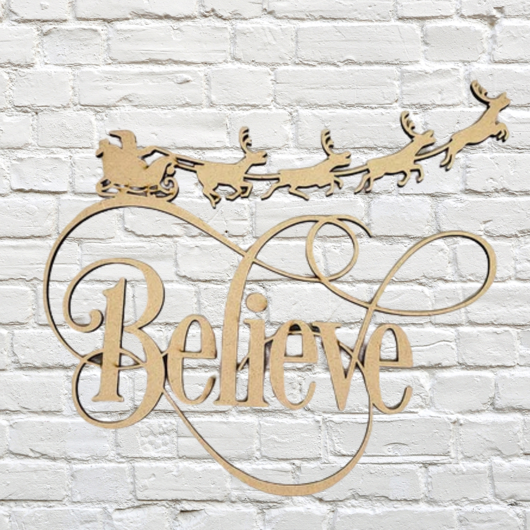 Unfinished Believe sign