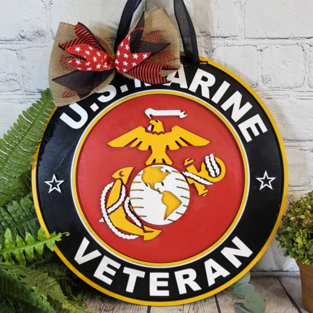 "U.S. Marine Corps Veteran" Door Hanger