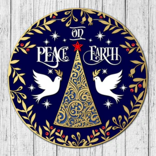 "Peace On Earth" Door Hanger