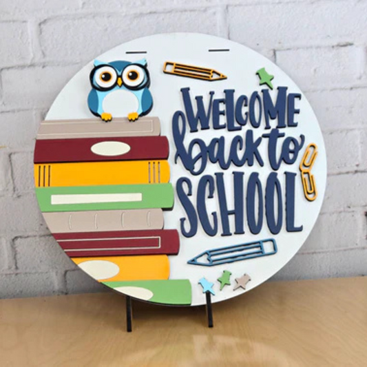 "Welcome Back to School Owl" Door Hanger
