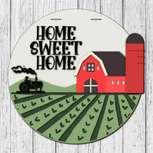 "Home Sweet Home Farm" Door Hanger