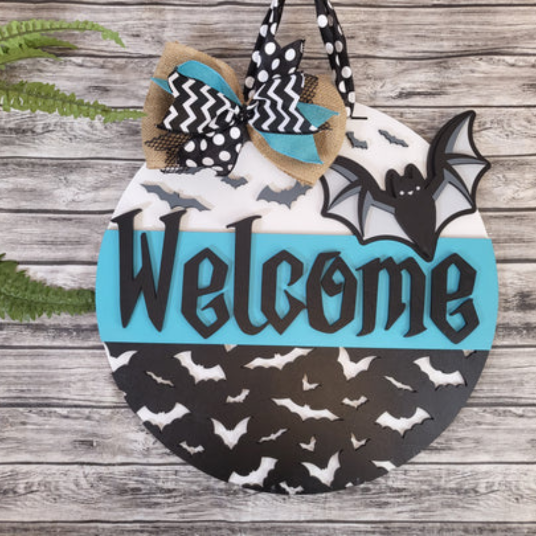 "Welcome Bats " Door Hanger