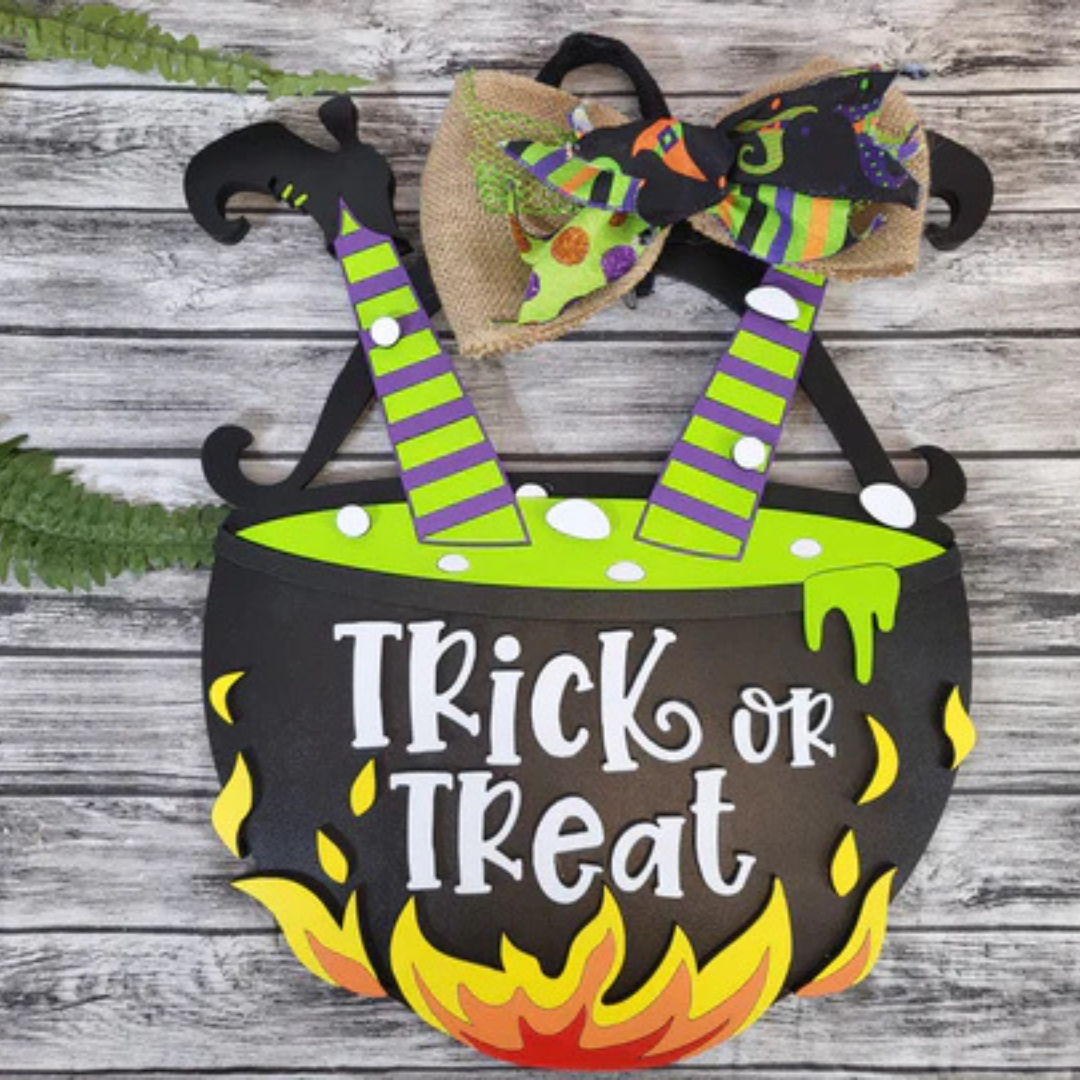 "Witches Cauldron" Door Hanger