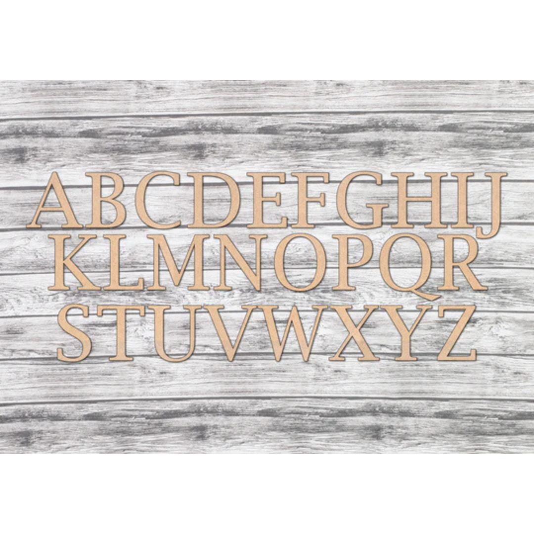 Large Wooden Cutout Letters DIY Unfinished